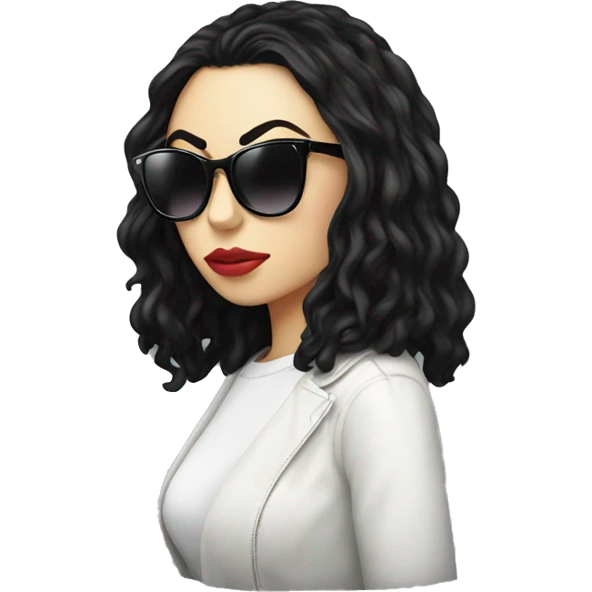 charli xcx with sunglasses emoji