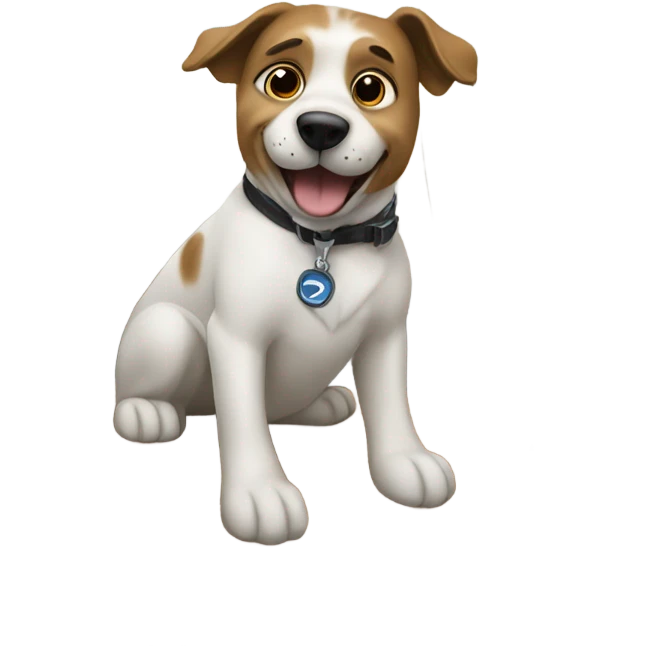 Dog piloting airplane  emoji
