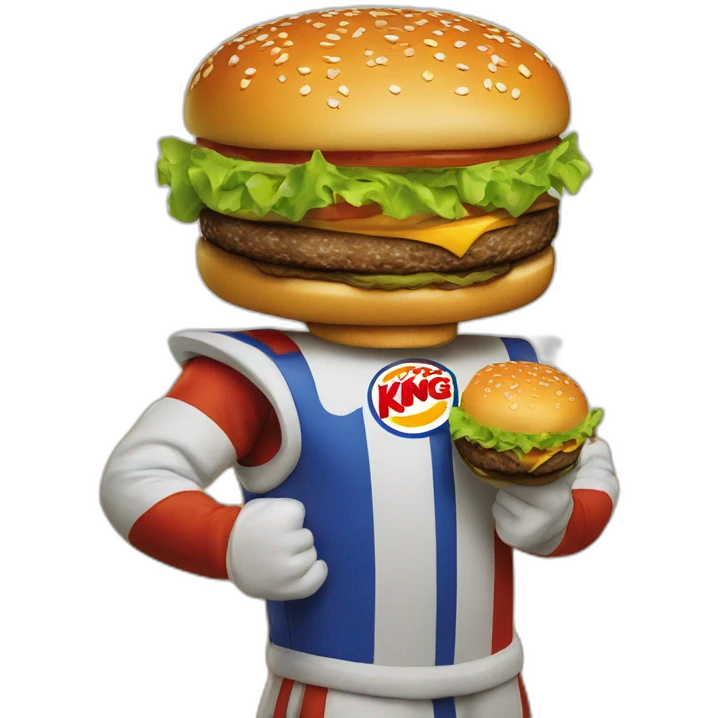 Burger king mascot logo 1999 emoji