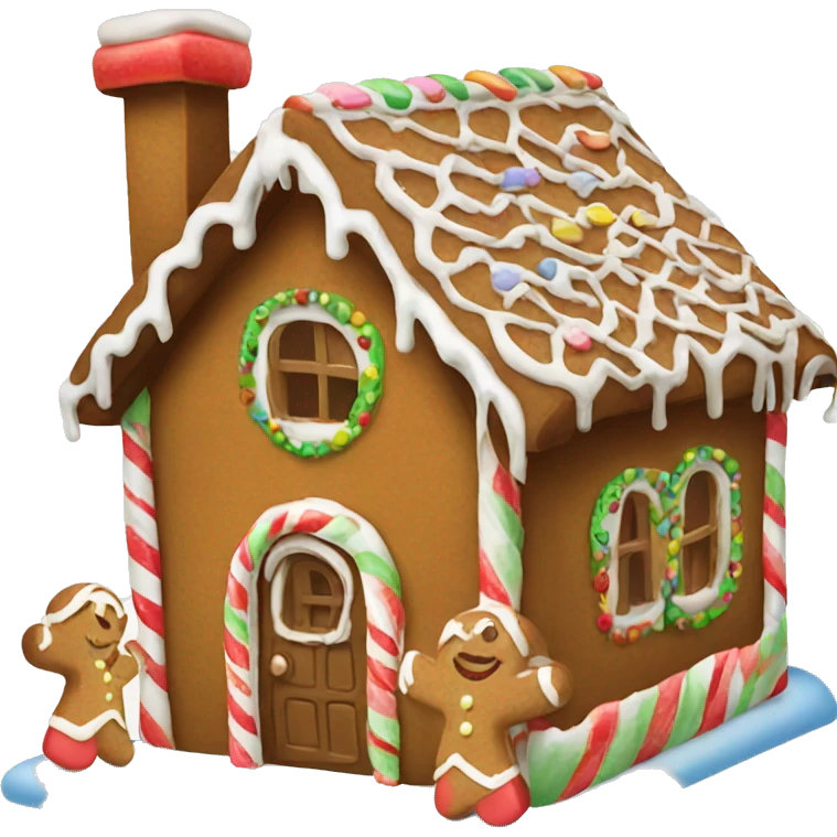 gingerbread house emoji