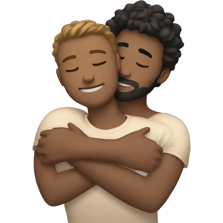 4 friend’s hugging  emoji