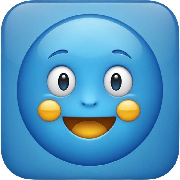 Emoji blue  emoji
