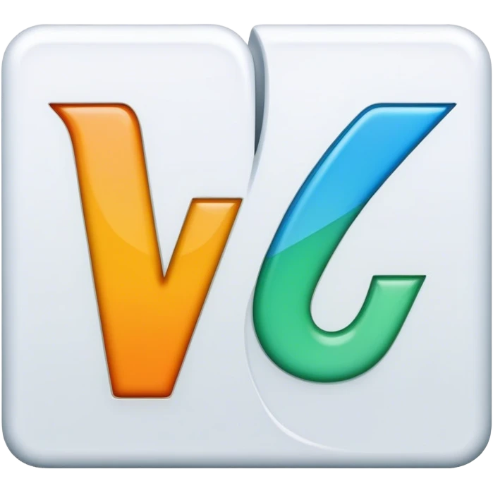 Letter V and P merged into a sleek icon emoji
