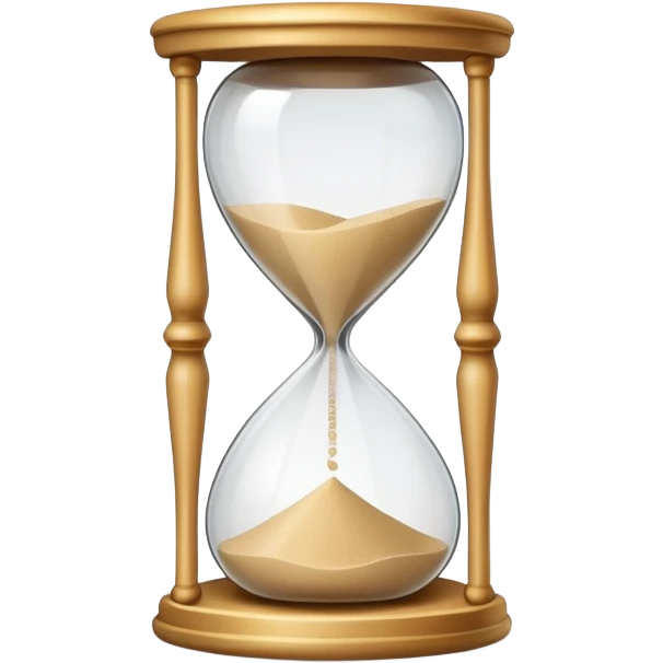 simple hourglass, minimalistic and clear emoji