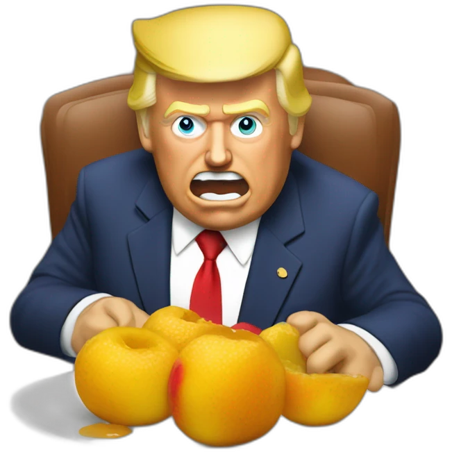 Trump qui mange de la confiture emoji