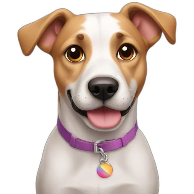 French gay dog emoji