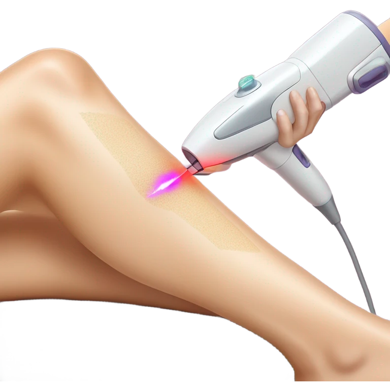laser hair removal treatment on legs  emoji