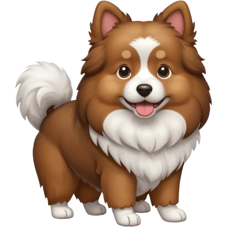 Dog with big ass emoji