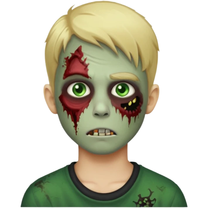Blonde zombie profile picture boy emoji emoji