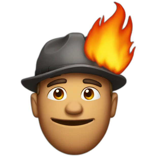 Sassy fire emoji