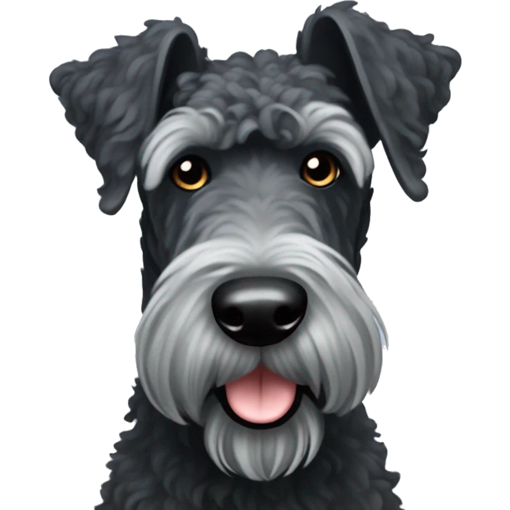 chien Kerry blue terrier  emoji