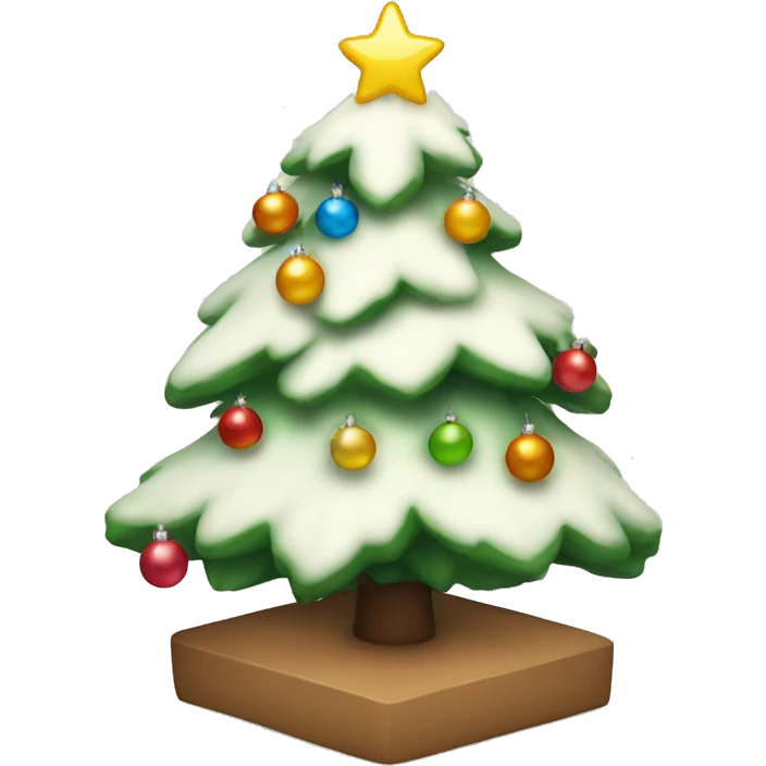 Cozy Christmas tree emoji