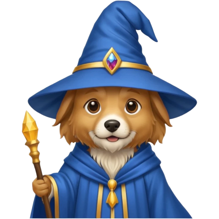 Dog wizard emoji