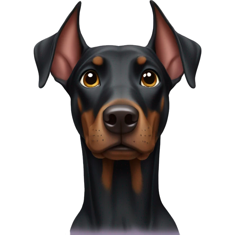Black Doberman emoji