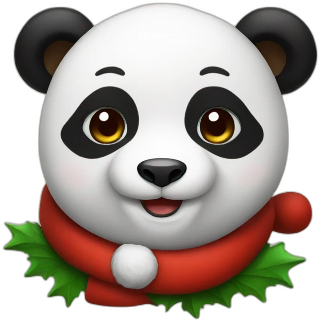 santa panda emoji
