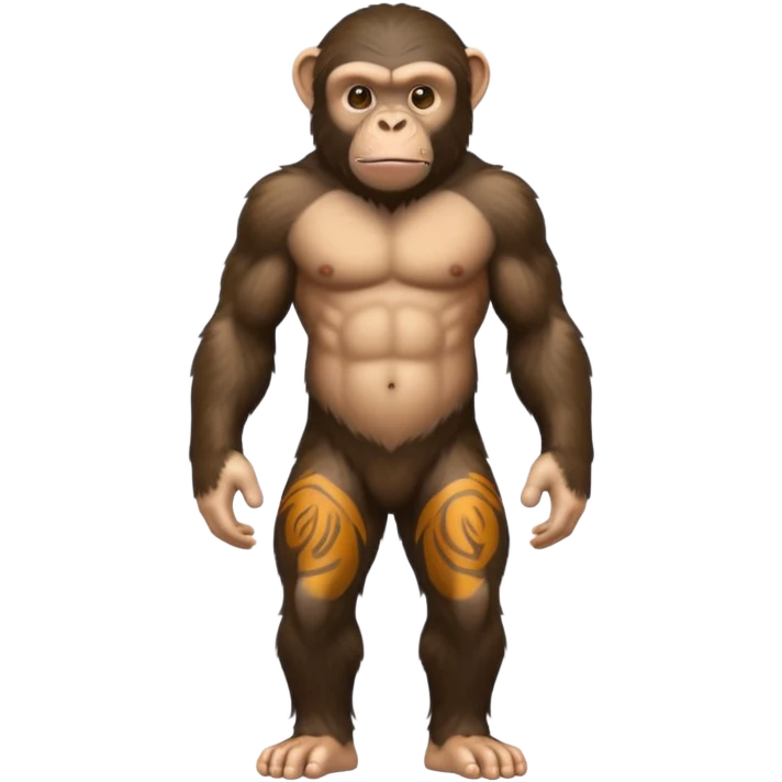 chimpanzee full body emoji