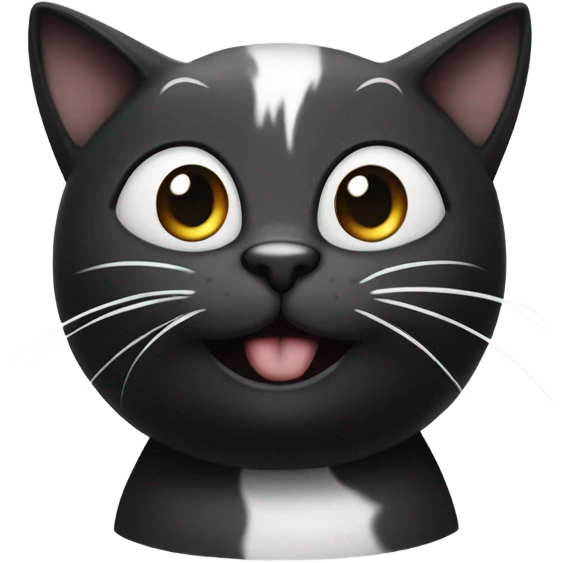 Black and white cat Loki god emoji
