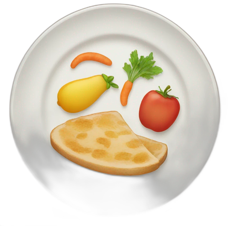 plate with food emoji
