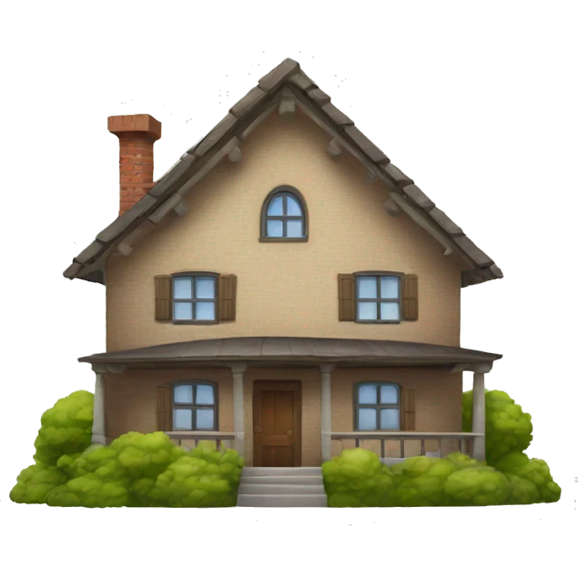 a house with curious eyes emoji