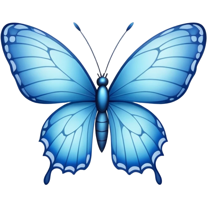 Mariposa azul  emoji