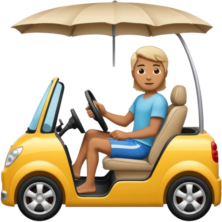 drive with flipflops emoji