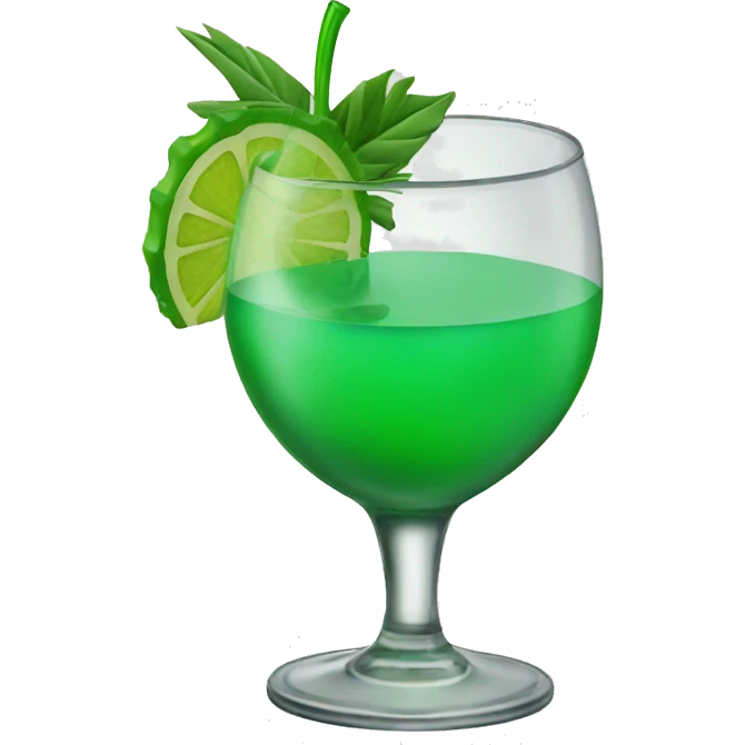 Green cocktail emoji
