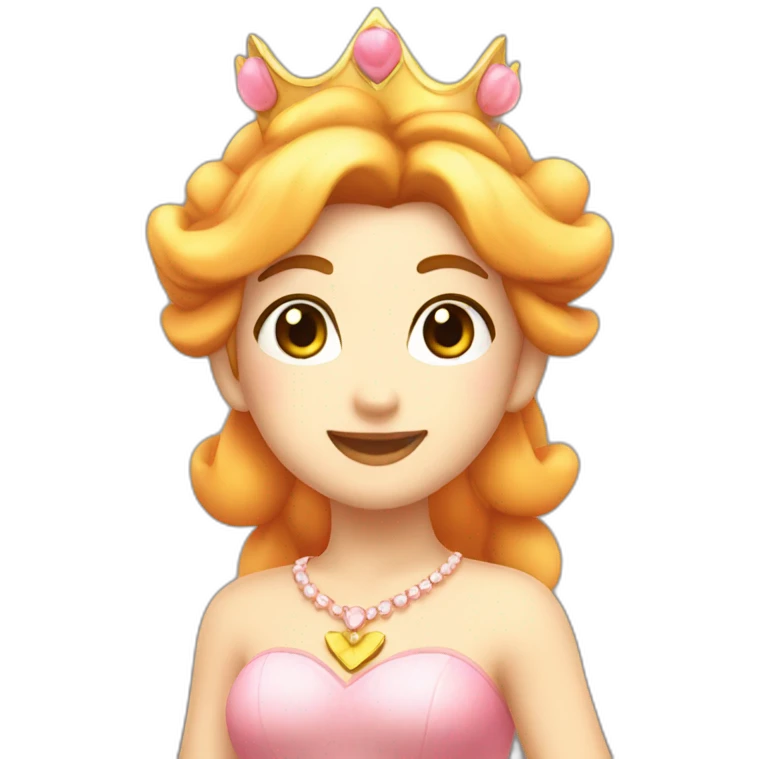 Peach princess Nintendo emoji