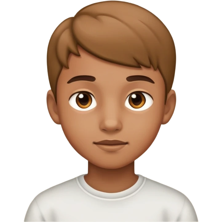 Niño Adolescente de piel morena clara  emoji