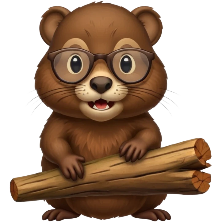 spectacled beaver emoji