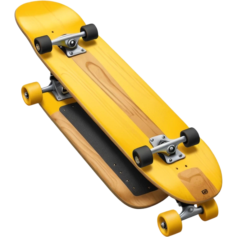Skate board, yellow emoji
