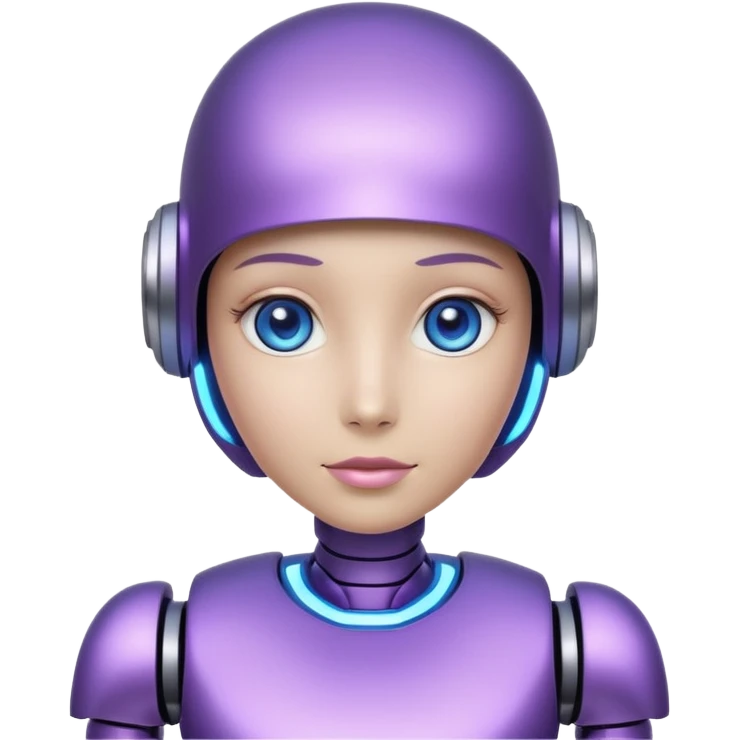 violet AI robot emoji