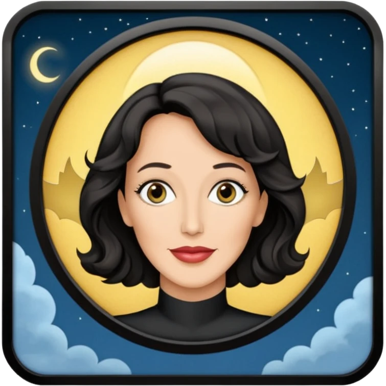 bat signal shining in the sky with jennifer beals bette porter jennifer beals from the L word tv show emoji