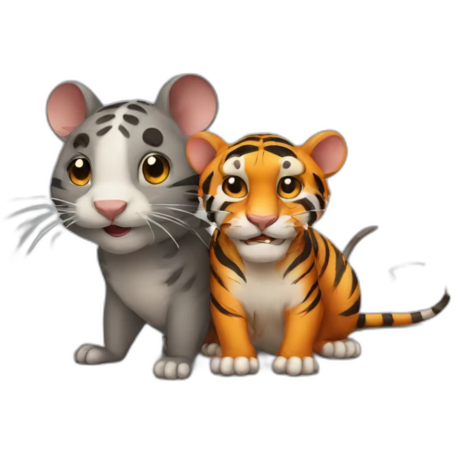 rat and Tiger emoji