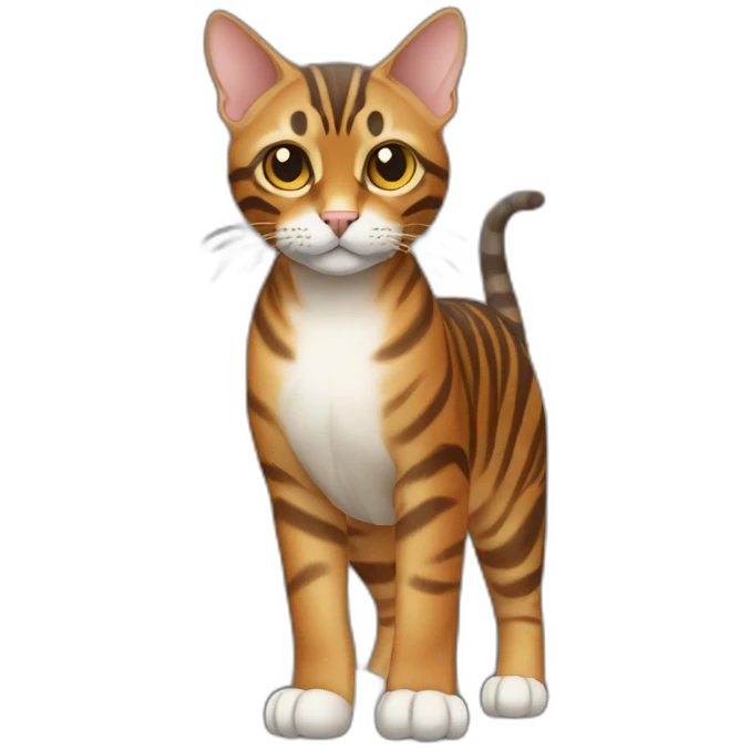 Toyger Cat Full Body emoji
