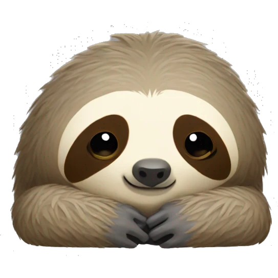 Depressed sloth emoji