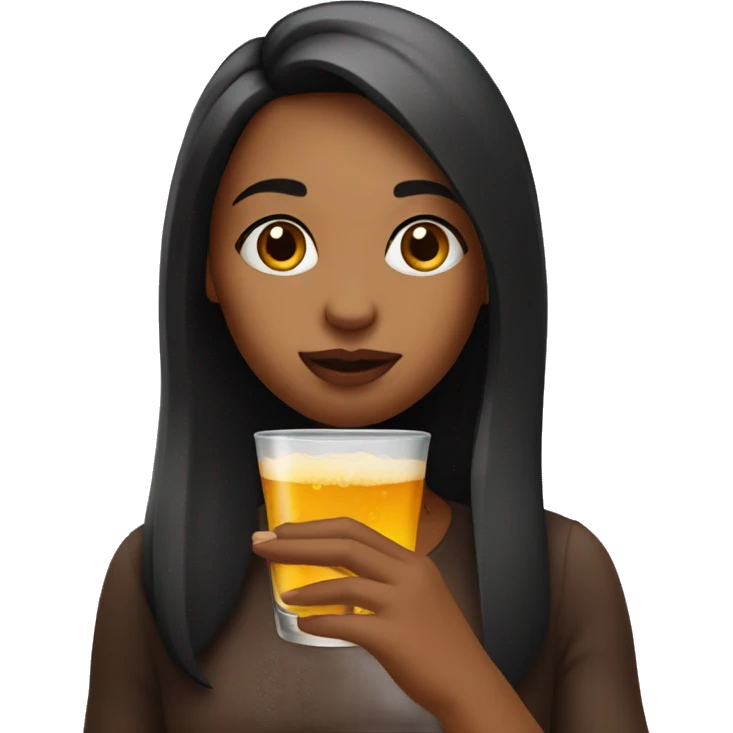 girl drinking a shot emoji