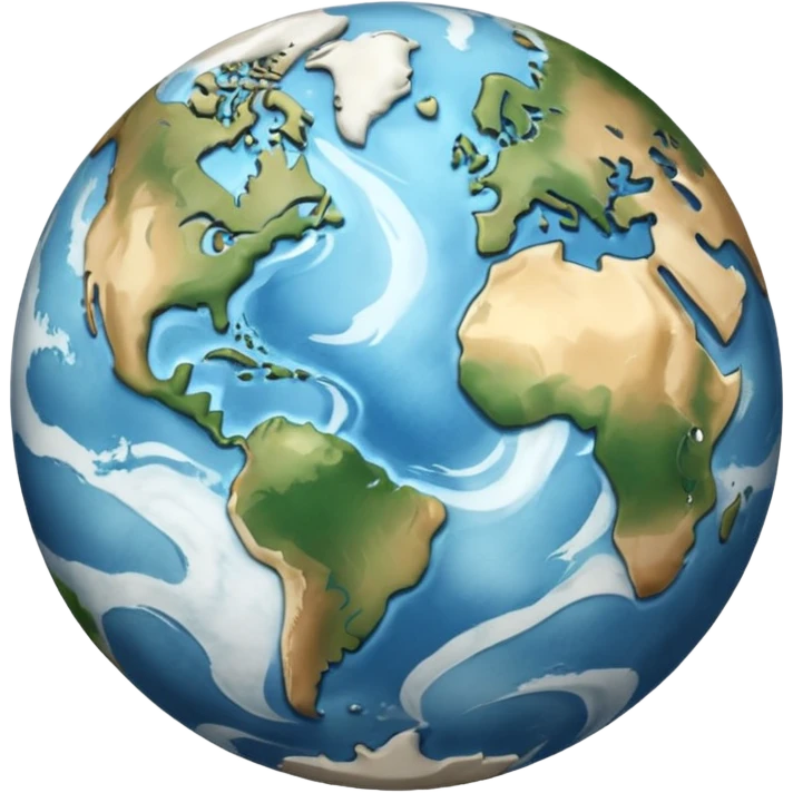 Albinism earth emoji