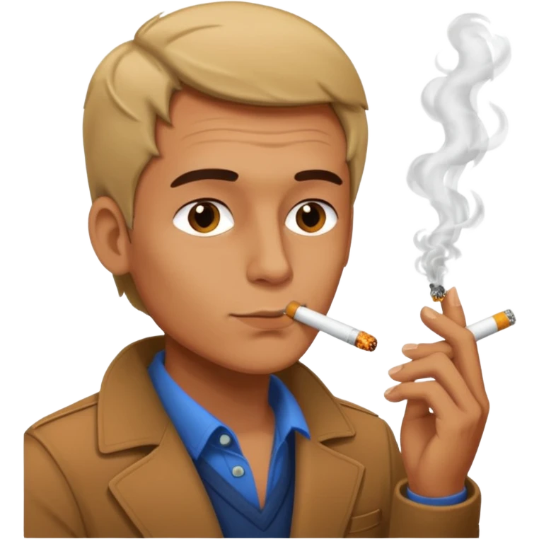 Man smoking emoji