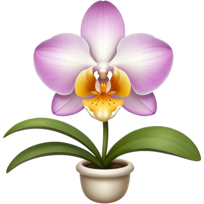 Orquídea blanca emoji