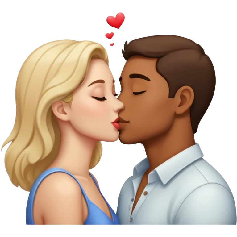 beautiful romantic kiss couple emoji