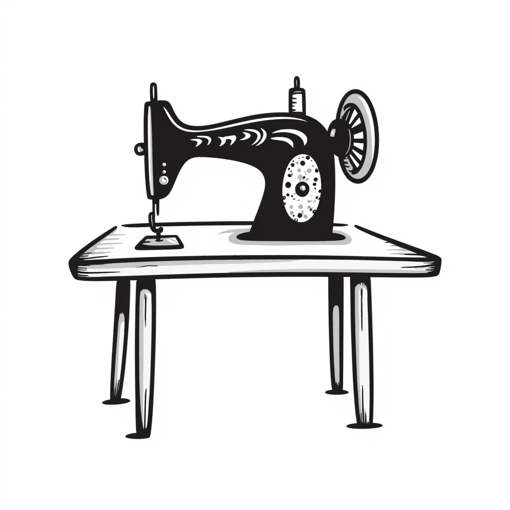tailor sewing machine emoji