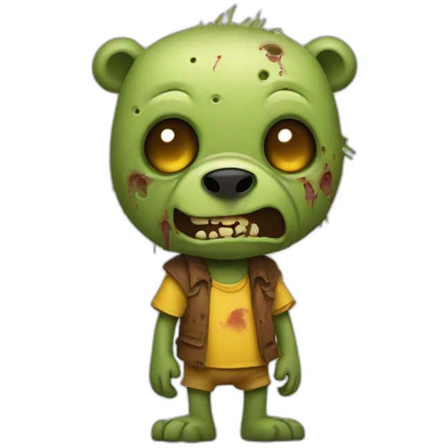 Pooh zombie emoji