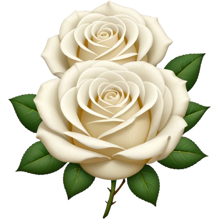 white roses only emoji