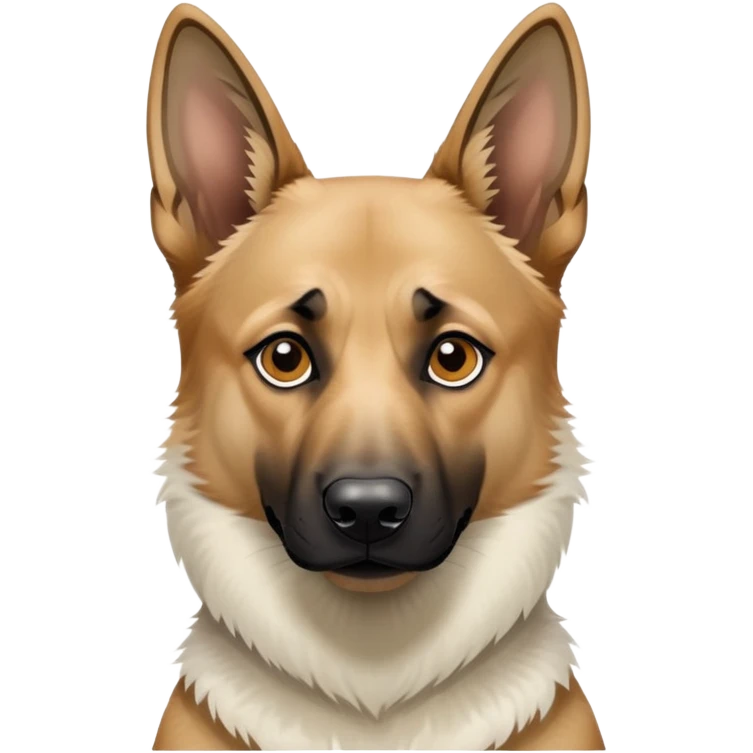 Malinois mixed with white Shepherd  emoji