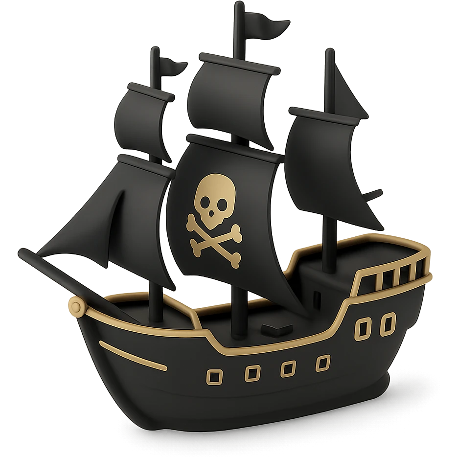 pirate ship emoji