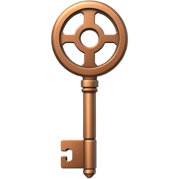 bronze key cyber emoji