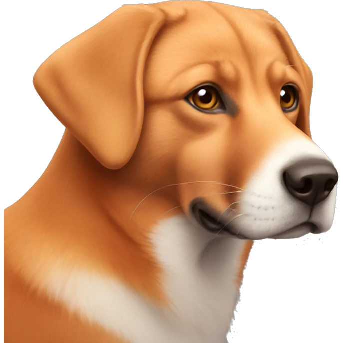 Red fox Labrador emoji