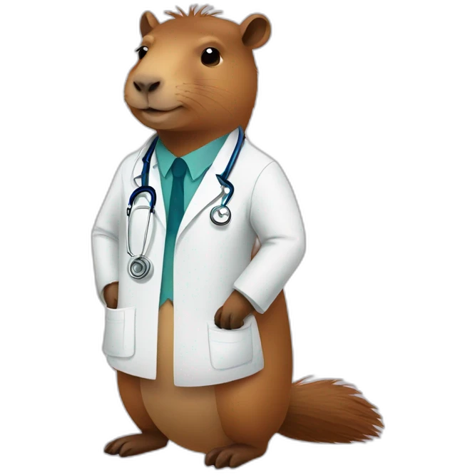 capybara as a doctor emoji