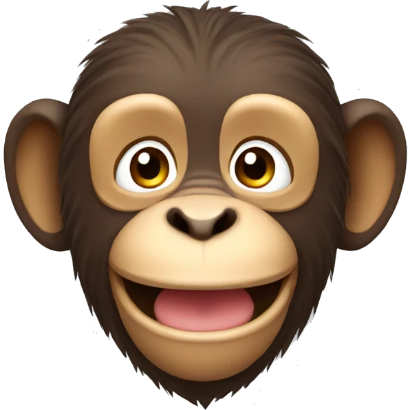 Happy monkey emoji