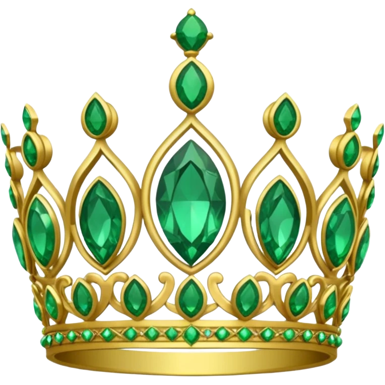 green tiara emoji